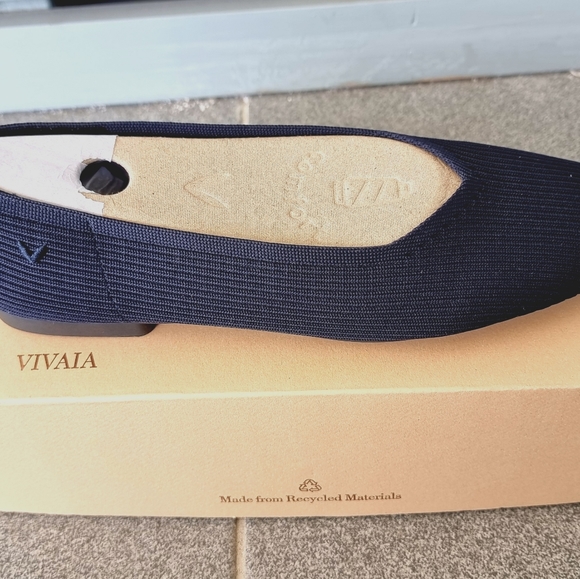 Navy ballet flats, S8.5 (EU 39.5) - Picture 4 of 5